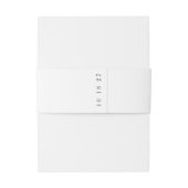 Zwart Wit Klassieke Kalligrafie Formele Bruiloft Uitnodigingen Wikkel (Achterkant Voorbeeld)