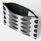 Zwart, wit klassieke trendy make-up accessoire zak etui (Open)