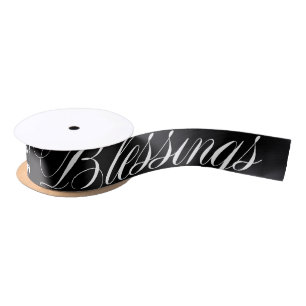 Zwart wit Klassieke verzegeling Satin Ribbon Satijnen Lint