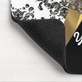 Zwart-wit kledingstuk & goud muismat (Hoek)