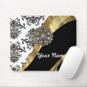 Zwart-wit kledingstuk & goud muismat (Met muis)