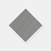 Zwart-wit Klein Grootte Verticaal Streepjesdocumen Servet (Hoek)