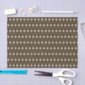 Zwart & Wit Kleine Bloemen Tissuepapier (Craft)