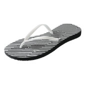 Zwart-wit Kleine Grootte Diagonale Strepen Teenslippers (Schuin)