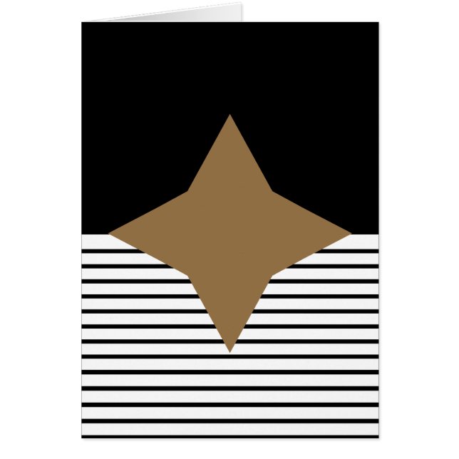 Zwart wit kleurenblok en bruin diamant (Voorkant)