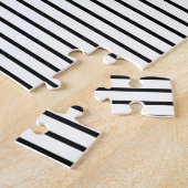 Zwart wit kleurenblok en bruin diamant legpuzzel (Zijkant)