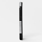 Zwart wit kleurenblok en bruine zon Case-Mate iPhone case (Achterkant/links)