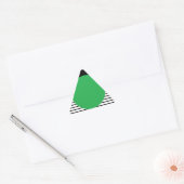 Zwart wit kleurenblok en groene cirkel sticker (Envelop)