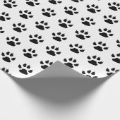 Zwart-wit kleurenpatroon cadeaupapier (Hoek)