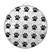 Zwart-wit kleurenpatroon dartbord (Voorkant)