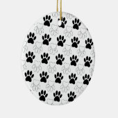 Zwart-wit kleurenpatroon keramisch ornament (Rechts)