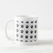 Zwart-wit kleurenpatroon koffiemok (Links)