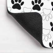 Zwart-wit kleurenpatroon muismat (Hoek)