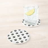 Zwart-wit kleurenpatroon zandsteen onderzetter (Zijkant)