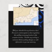 Zwart/wit/kobalt blauw huwelijk (Achterkant)