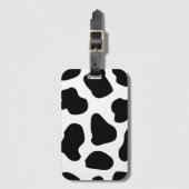 Zwart wit koe afdrukken bagagelabel (Voorkant (verticaal))