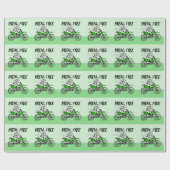 Zwart-wit koe breekt los cadeaupapier (Vlak)