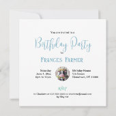 ZWART & WIT KOE CAKE VERJAARDAG KAART (Achterkant)