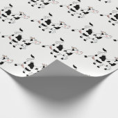 Zwart-wit Koe inpakpapier (Hoek)