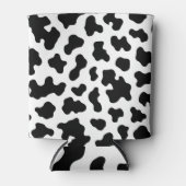 Zwart-wit Koe Koeienhuid Print Blikjeskoeler (Voorkant)