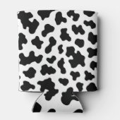 Zwart-wit Koe Koeienhuid Print Blikjeskoeler (Achterkant)