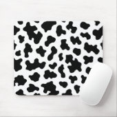 Zwart-wit Koe Koeienhuid Print Muismat (Met muis)