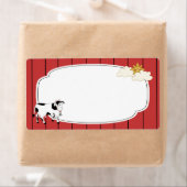 Zwart-wit Koe Label (Insitu)