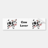 Zwart-wit Koe ontwerp Bumpersticker (Voorkant)