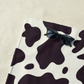 Zwart-wit Koe Patroon Afdrukgordijn Strandlaken (In situ)