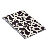 Zwart-wit Koe Patroon Afdrukken Notitieboek (Rechterzijde)