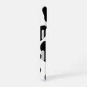Zwart-wit Koe Print iPhone 16 Hoesje (Rechterkant)