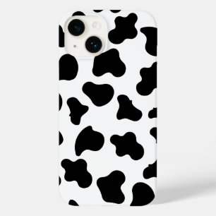 Zwart-wit koe print iPhone case