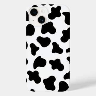 Zwart-wit koe print iPhone case
