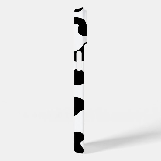 Zwart-wit koe print iPhone case (Achterkant / Rechts)