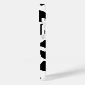 Zwart-wit koe print iPhone case (Achterkant / Links)
