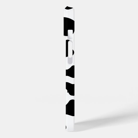 Zwart-wit koe print iPhone case (Achterkant / Links)