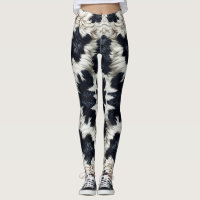 Zwart & Wit Koe Spots Furry Look