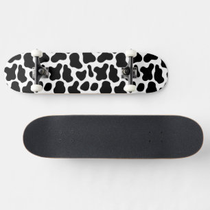 Zwart-Wit Koe Textuur Persoonlijk Skateboard