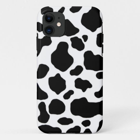 zwart-wit-koeienafdrukpatroon Case-Mate iPhone case (Achterkant)