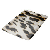 Zwart Wit Koeienhuid Badmat (Gekanteld)