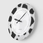 Zwart-wit Koeienhuid bont patroon Grote Klok (Hoek)