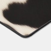 Zwart-wit koeienhuid bureaumat (Hoek)