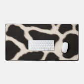 Zwart-wit koeienhuid bureaumat (Keyboard & Muis)