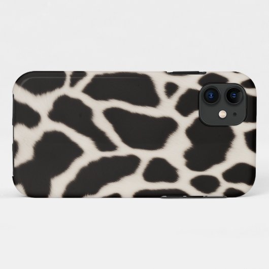 Zwart-wit koeienhuid Case-Mate iPhone case (Achterkant (horizontaal))