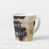 Zwart Wit Koeienhuid Latte Mok (Rechterhoek)