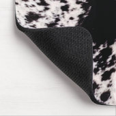 Zwart-wit Koeienhuid Muismat (Hoek)