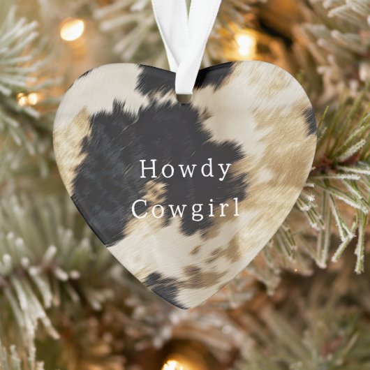 Zwart Wit Koeienhuid Ornament (Boom)