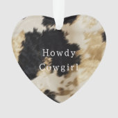 Zwart Wit Koeienhuid Ornament (voorkant)