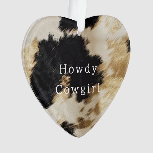 Zwart Wit Koeienhuid Ornament (voorkant)