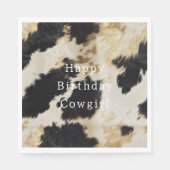 Zwart Wit Koeienhuid Servet (Voorkant)